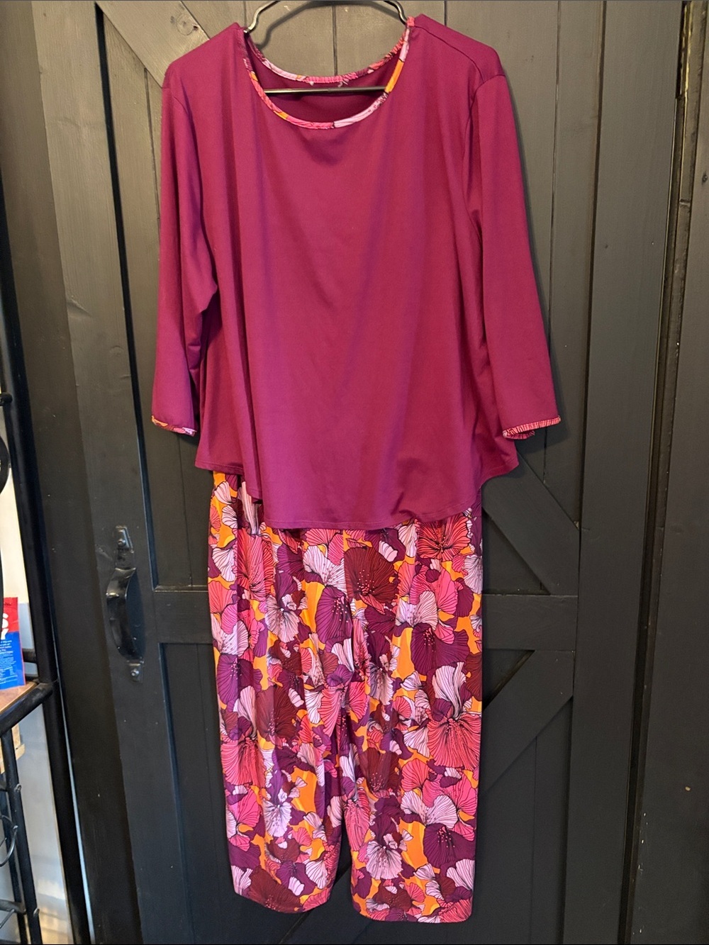 The Pioneer Woman Berry Floral Long-Sleeve Pajama Set